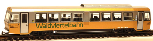 Ferro Train H-5090-013-W - Austrian NÖVOG railcar.Waldvierte,gold/wh